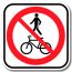 Accès interdit aux piétons et aux cyclistes 